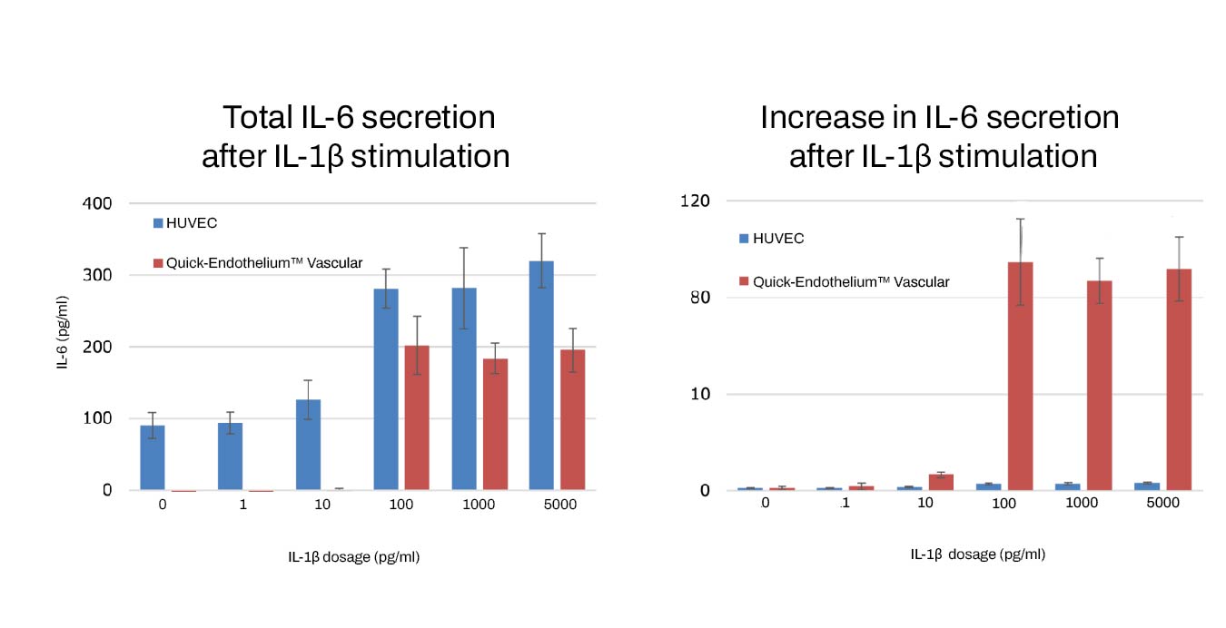 iPSC-derived Vascular Endothelial Cell IL-6 secretion